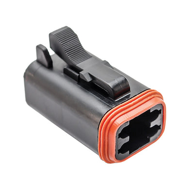AT06-4S-BLK by Amphenol Sine Systems Corp - CONNECTOR PLUG HSG 4POS