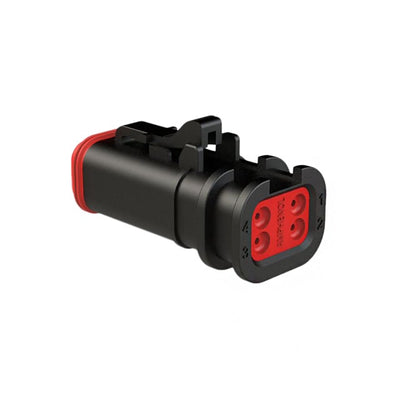 AT06-4S-OMBLK by Amphenol Sine Systems Corp - CONNECTOR PLUG HSG 4POS