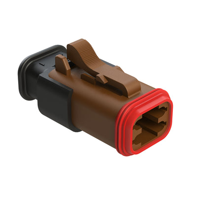 AT06-4S-SR01BRN by Amphenol Sine Systems Corp - CONNECTOR PLUG HSG 4POS