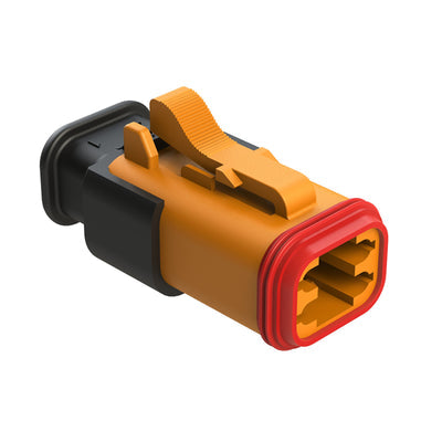 AT06-4S-SR01ORG by Amphenol Sine Systems Corp - CONNECTOR PLUG HSG 4POS