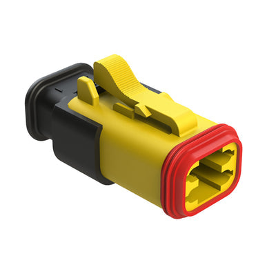 AT06-4S-SR01YEL by Amphenol Sine Systems Corp - CONNECTOR PLUG HSG 4POS