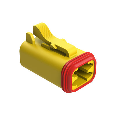 AT06-4S-YEL by Amphenol Sine Systems Corp - CONNECTOR PLUG HSG 4POS