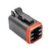 AT06-6S-BLK by Amphenol Sine Systems Corp - CONNECTOR PLUG HSG 6POS