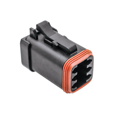 AT06-6S-EC01BLK by Amphenol Sine Systems Corp - CONNECTOR PLUG HSG 6POS