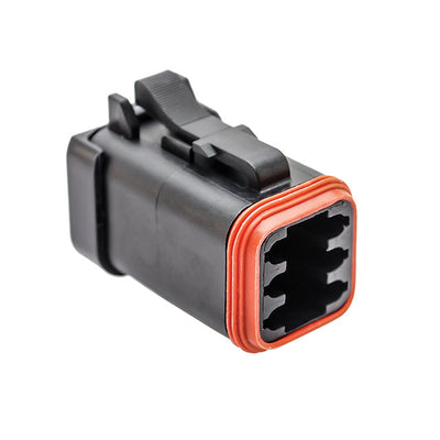 AT06-6S-MM01BLK by Amphenol Sine Systems Corp - CONNECTOR PLUG HSG 6POS