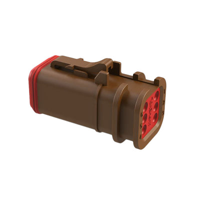 AT06-6S-OMBRN by Amphenol Sine Systems Corp - CONNECTOR PLUG HSG 6POS