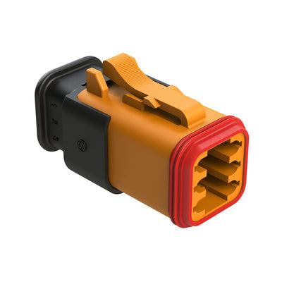 AT06-6S-SR01ORG by Amphenol Sine Systems Corp - CONNECTOR PLUG HSG 6POS
