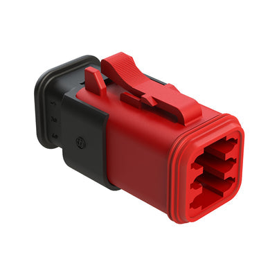 AT06-6S-SR01RED by Amphenol Sine Systems Corp - CONNECTOR PLUG HSG 6POS