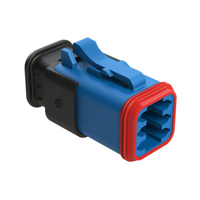 AT06-6S-SR02BLU by Amphenol Sine Systems Corp - CONNECTOR PLUG HSG 6POS