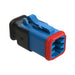 AT06-6S-SR02BLU by Amphenol Sine Systems Corp - CONNECTOR PLUG HSG 6POS