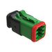 AT06-6S-SR02GRN by Amphenol Sine Systems Corp - CONNECTOR PLUG HSG 6POS