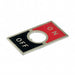 AT211 by NKK Switches - PLATE ON OFF RD/BK 6MM THR BUSH