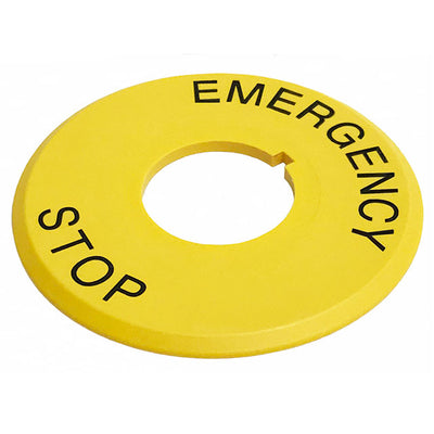 AT222 by NKK Switches - NAMEPLATE (EMERGENCY STOP)