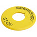 AT222 by NKK Switches - NAMEPLATE (EMERGENCY STOP)