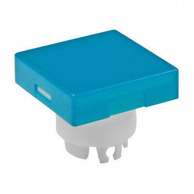 AT3001GB by NKK Switches - CAP PUSHBUTTON SQUARE BLUE/WHITE