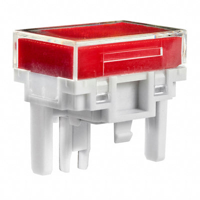 AT4027JC by NKK Switches - CAP PUSHBUTTON RECT CLEAR/RED