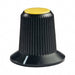 AT4103E by NKK Switches - SW CAP SMALL ROTARY KNOB YELLOW