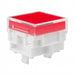AT4162JC by NKK Switches - CAP PUSHBUTTON SQUARE CLEAR/RED
