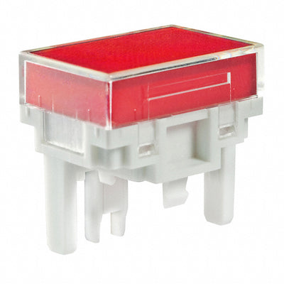 AT4163JC by NKK Switches - CAP PUSHBUTTON RECT CLEAR/RED