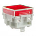 AT4176JC by NKK Switches - CAP PUSHBUTTON SQUARE CLEAR/RED