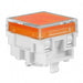 AT4176JD by NKK Switches - CAP PUSHBUTTON SQUARE CLR/AMBER