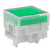 AT477JF by NKK Switches - CAP PUSHBUTTON SQUARE CLEAR/GRN