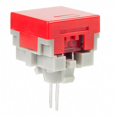 AT480CC by NKK Switches - CAP PUSHBUTTON SQ RED/RED LED