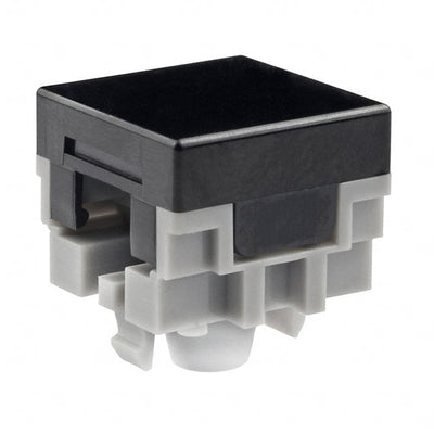 AT484A by NKK Switches - CAP PUSHBUTTON SQUARE BLACK