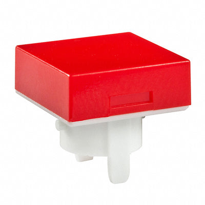 AT485CB by NKK Switches - CAP PUSHBUTTON SQUARE RED/WHITE