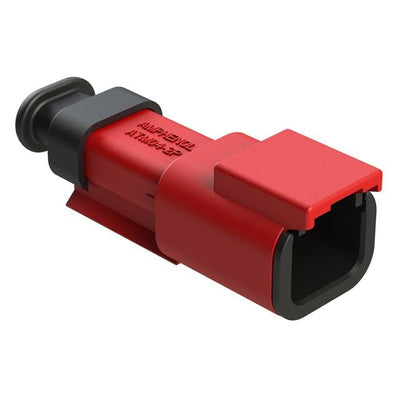 ATM04-2P-SR01RD by Amphenol Sine Systems Corp - CONNECTOR RECPT HSG 2POS