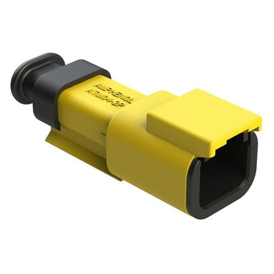 ATM04-2P-SR01YL by Amphenol Sine Systems Corp - CONNECTOR RECPT HSG 2POS