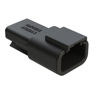 ATM04-3P-BLK by Amphenol Sine Systems Corp - CONNECTOR RECPT HSG 3POS