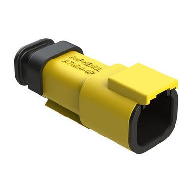 ATM04-4P-SR01YL by Amphenol Sine Systems Corp - CONNECTOR RECPT HSG 4POS