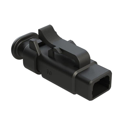 ATM06-2S-SR01BK by Amphenol Sine Systems Corp - CONNECTOR PLUG HSG 2POS