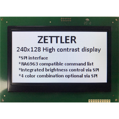 ATM2412BS-FLW-XFW by AZ Displays - 240 X 128 MONO TFT