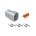ATP04-6P-KIT01 by Amphenol Sine Systems Corp - 6 POSITION PLUG & RECEPTACLE KIT