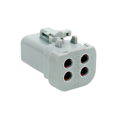 ATP06-4S-EC01 by Amphenol Sine Systems Corp - CONNECTOR PLUG HSG 4POS