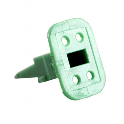 AW4S by Amphenol Sine Systems Corp - CONNECTOR PLUG WEDGE 4POS GREEN