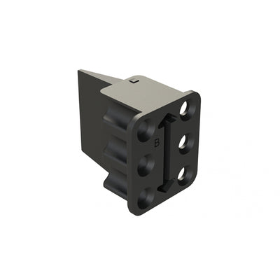 AWP-6SB by Amphenol Sine Systems Corp - 6-POSITION FEMALE WEDGELOCK, KEY