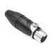 AX3F2M by Amphenol Audio - CONNECTOR PLUG FMALE XLR 3P SLDR CUP