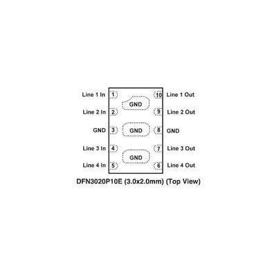 AZ3133-08F by Amazing - TVS SURGE PROTECTOR 4-CH 3.3V