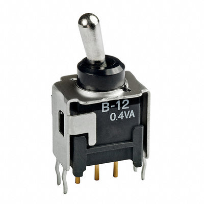 B12JB by NKK Switches - SWITCH TOGGLE SPDT 0.4VA 28V