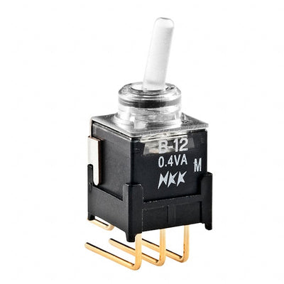 B12JJHF by NKK Switches - SWITCH TOGGLE SPDT 0.4VA 28V
