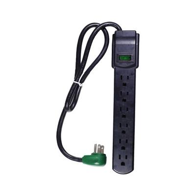 GG-16103MSBK by GoGreen Power - 6-OUTLET SURGE PROTECTOR, 90 JOU