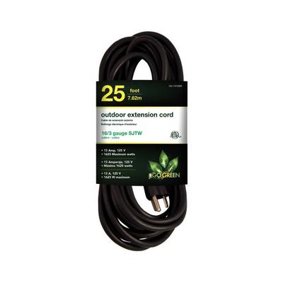 GG-13725BK by GoGreen Power - CORD 16 AWG 25' BLACK
