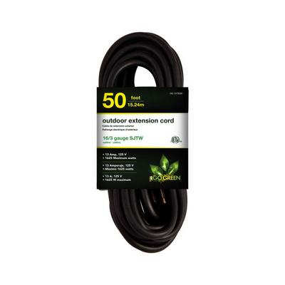 GG-13750BK by GoGreen Power - CORD 16 AWG 50' BLACK