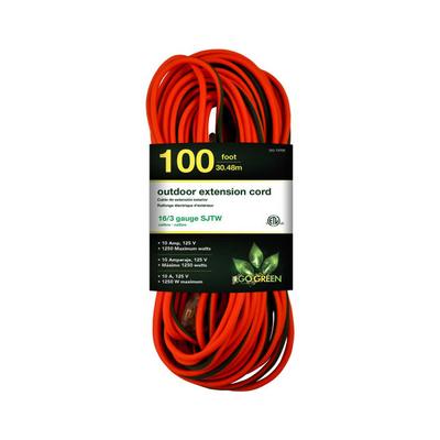 GG-13700 by GoGreen Power - CORD 16 AWG 100' GRN/ORG