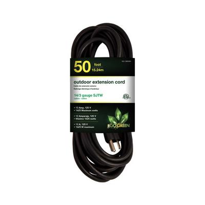GG-13850BK by GoGreen Power - CORD 14 AWG 50' BLACK