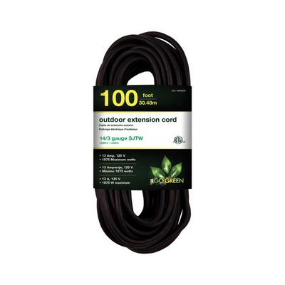 GG-13800BK by GoGreen Power - CORD 14 AWG 100' BLACK