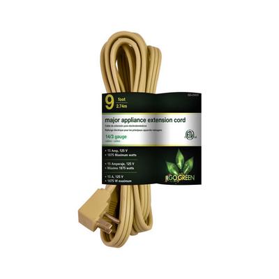 GG-25609 by GoGreen Power - CORD 14 AWG 9' BEIGE APPLIANCE
